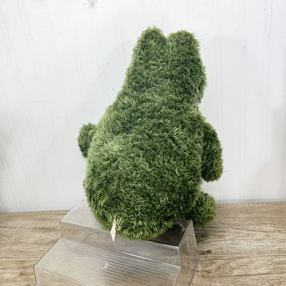 Gund Green Frog Plush Shaggy Textured Stuffed Animal Toy Weighted Bottom